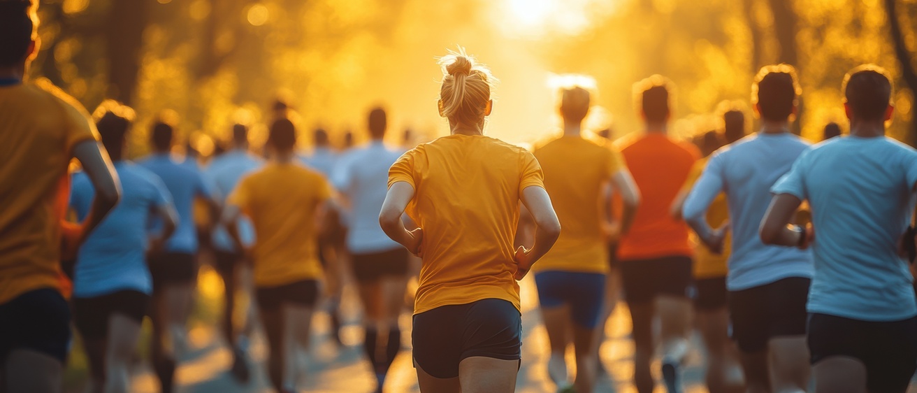 participants running a 5K