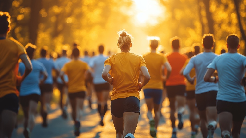 participants running a 5K